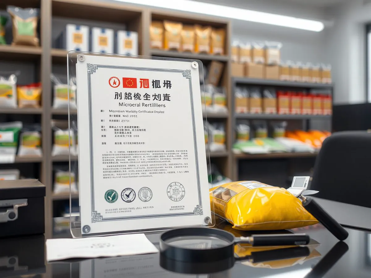 微生物肥料登记证与产品样品展示